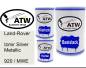 Preview: Land-Rover, Izmir Silver Metallic, 920 / MWE: 500ml Lackdose + 500ml Klarlack + 250ml Härter - Set, von ATW Autoteile West.